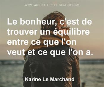 Citation de Karine Le Marchand