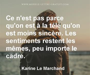 Citation de Karine Le Marchand