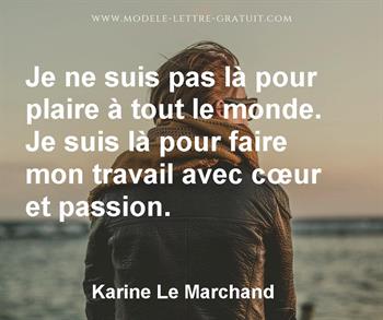 Citation de Karine Le Marchand
