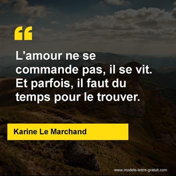 Citation Karine Le Marchand