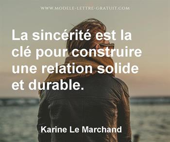 Citation de Karine Le Marchand