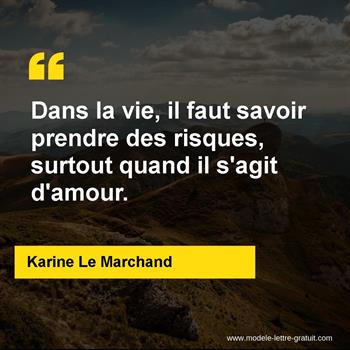 Citation Karine Le Marchand
