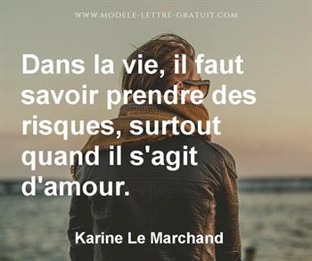 Citation de Karine Le Marchand