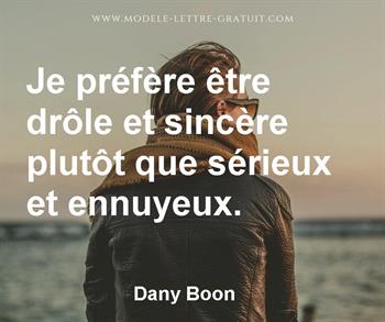 Citation de Dany Boon