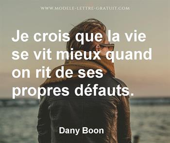 Citation de Dany Boon