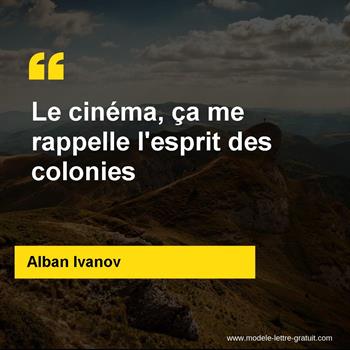 Citation Alban Ivanov