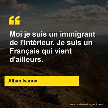 Citation Alban Ivanov