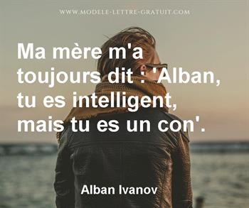 Citation de Alban Ivanov
