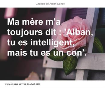 Citations Alban Ivanov