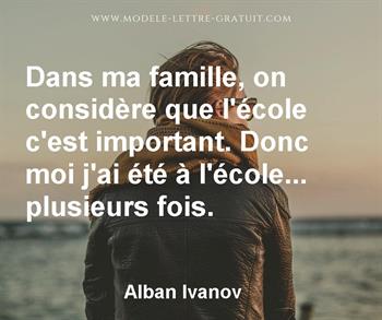 Citation de Alban Ivanov