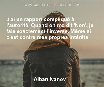 Citation de Alban Ivanov