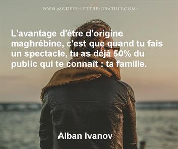 Citation de Alban Ivanov