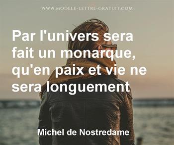 Citation de Michel de Nostredame