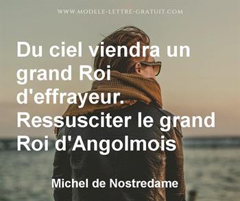 Citation de Michel de Nostredame