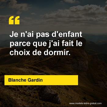 Citation Blanche Gardin