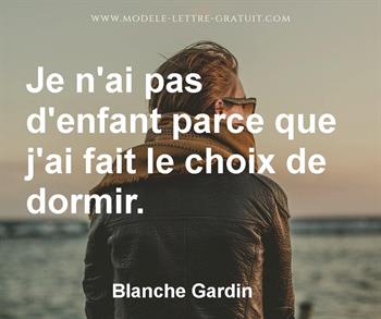 Citation de Blanche Gardin