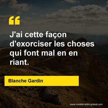 Citation Blanche Gardin