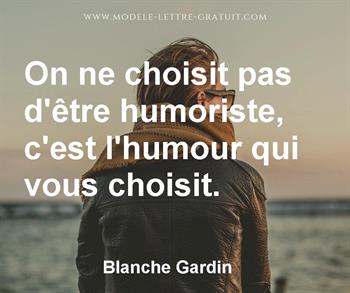 Citation de Blanche Gardin