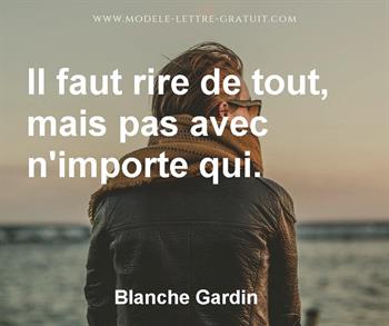Citation de Blanche Gardin