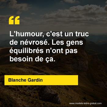 Citation Blanche Gardin