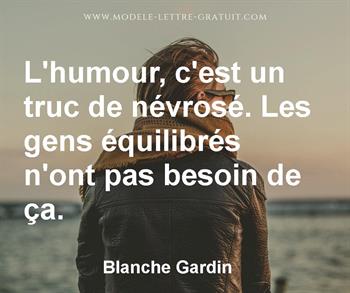 Citation de Blanche Gardin