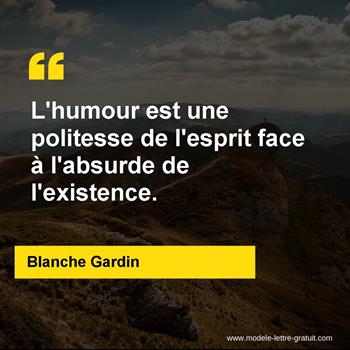 Citation Blanche Gardin