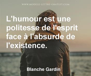 Citation de Blanche Gardin