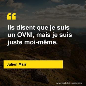 Citation Julien Mari