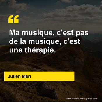 Citation Julien Mari