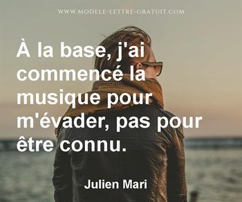 Citation de Julien Mari