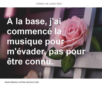 Citations Julien Mari