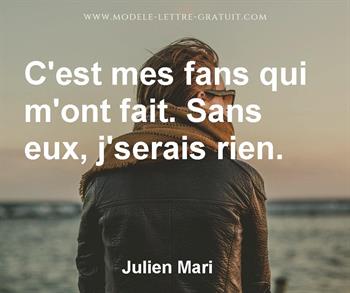 Citation de Julien Mari