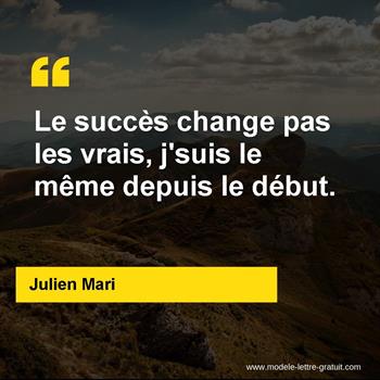 Citation Julien Mari
