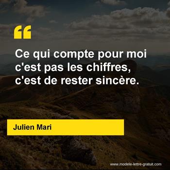 Citation Julien Mari