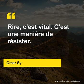 Citation Omar Sy