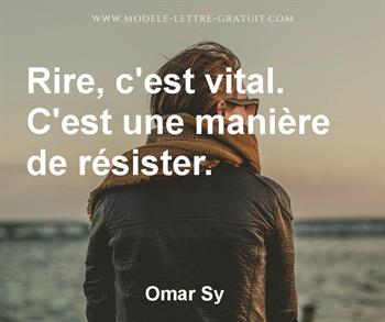 Citation de Omar Sy