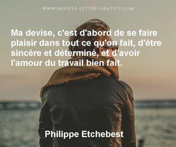 Citation de Philippe Etchebest