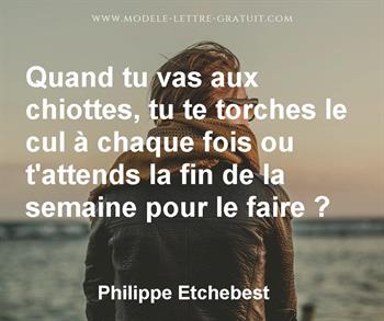 Citation de Philippe Etchebest