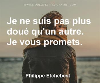 Citation de Philippe Etchebest