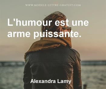Citation de Alexandra Lamy
