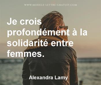 Citation de Alexandra Lamy