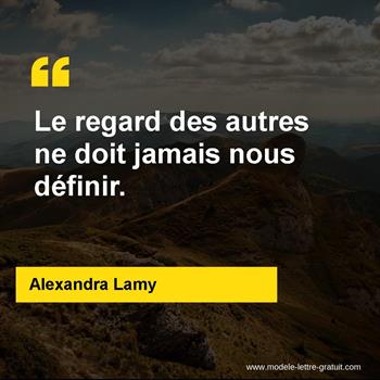 Citation Alexandra Lamy