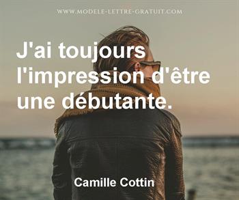 Citation de Camille Cottin