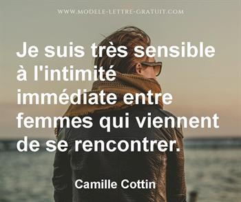 Citation de Camille Cottin