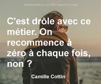 Citation de Camille Cottin