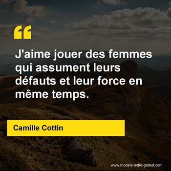 Citation Camille Cottin