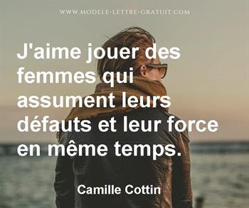 Citation de Camille Cottin