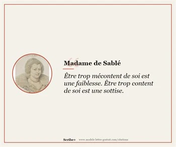 Citations Madame de Sablé