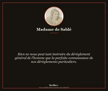 Citation de Madame de Sablé