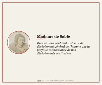 Citations Madame de Sablé